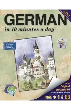 German in 10 Minutes a Day: Language Course for Beginning and Advanced Study. Includes Workbook, Flash Cards, Sticky Labels, Menu Guide, Software, - Kristine K. Kershul