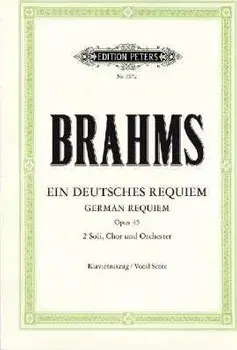 GERMAN REQUIEM OP 45 VOCAL SCORE/JOHANNES BRAHMS