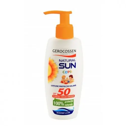 Gerocossen Natural Sun lotiune pentru copii FPS50, 200ml Zephyr Labs