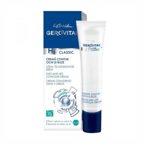 Gerovital H3 Classic crema contur ochi si buze 15ml Zephyr Labs