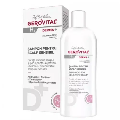 Gerovital H3 Derma+ sampon pentru scalp sensibil, 200ml 394 Zephyr Labs