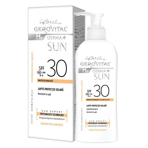 Gerovital H3 Derma Sun Lapte protectie solara SPF30 150 ml