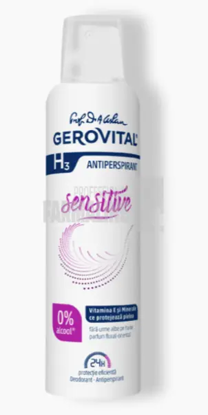 Gerovital H3 Sensitive Deodorant spray 150 ml
