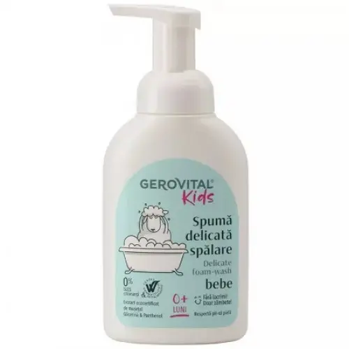 Gerovital Kids spuma delicata pentru spalare bebe, 300ml 7530 Zephyr Labs