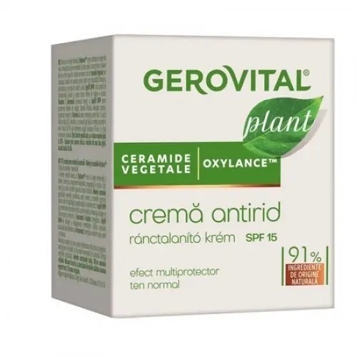Gerovital Plant crema antirid SPF15, 50ml 1330 Zephyr Labs