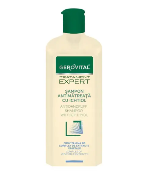 Gerovital Tratament Expert Sampon antimatreata cu Ichtiol 250 ml