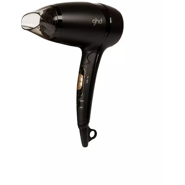 GHD Uscator de par pliabil profesional GHD Flight Travel, 1400 W, Negru