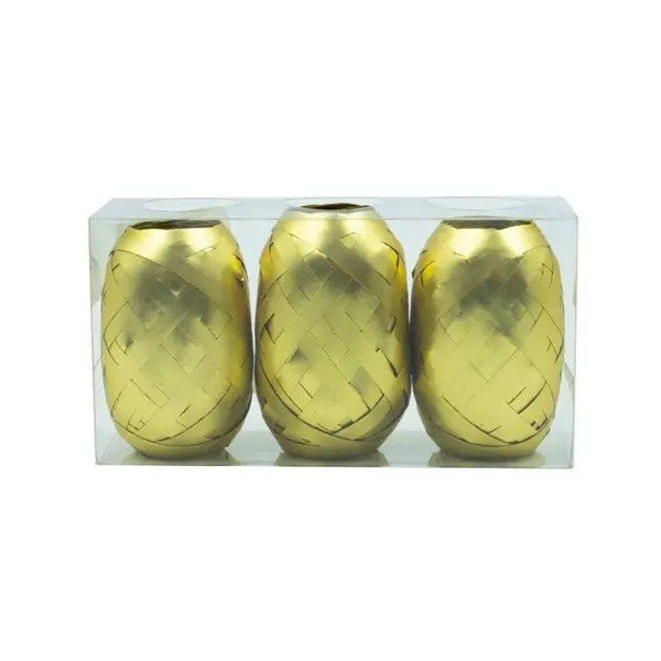 Ghem rafie pentru activitati crafts, auriu lucios, 5 mm x 10 m, 3 bucati set