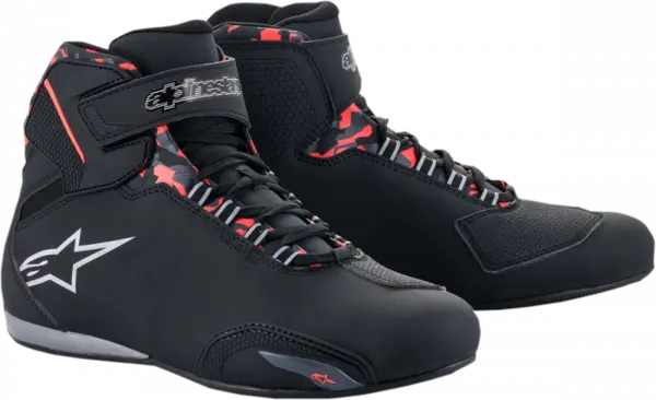 Ghete Alpinestars Sektor WP, culoare negru gri rosu, marime 11 44