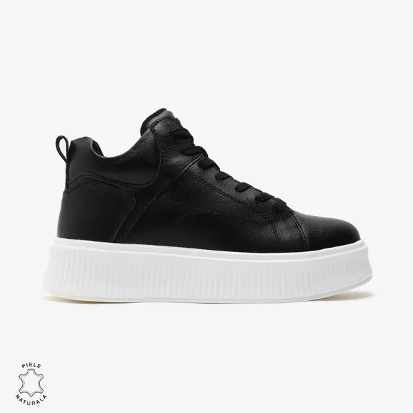 Ghete dama din Piele Naturala CRL0648 NEGRU
