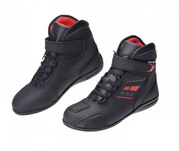 Ghete moto LS2 Garra Lady WP, culoare negru rosu, marime 38