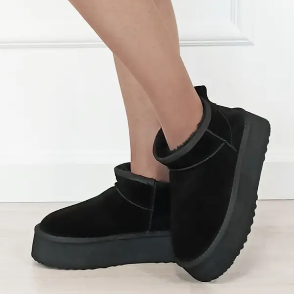 Ghete negre din piele naturala 6391 113