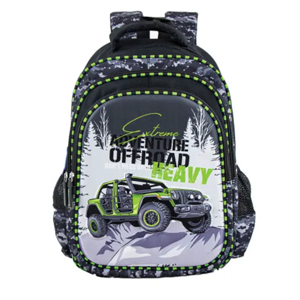 Ghiozdan 3D Offroad, 38x35x20 cm S-Cool