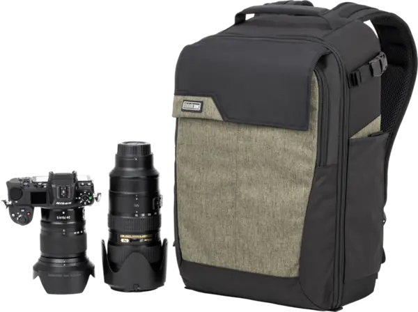Ghiozdan aparat foto, obiective, flash si trepied, Think Tank Mirrorless Mover Backpack, 18L, Coast Green