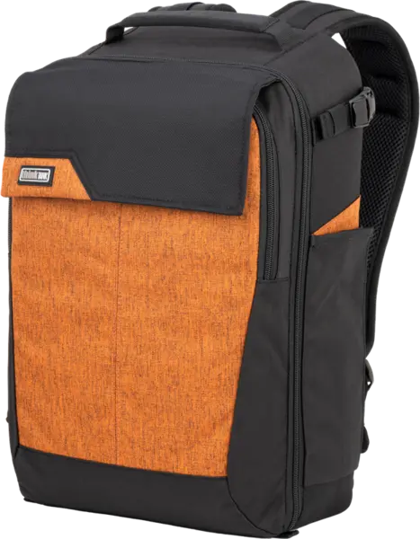 Ghiozdan aparat foto, obiective, flash si trepied, Think Tank Mirrorless Mover Backpack, 18L, Campfire Orange