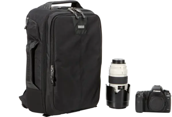 Ghiozdan aparat foto, obiective, flash, Think Tank Airport Essentials, Black