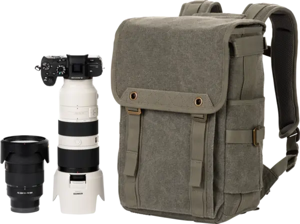 Ghiozdan aparat foto, obiective, flash, Think Tank Retrospective Backpack 15, Pinestone