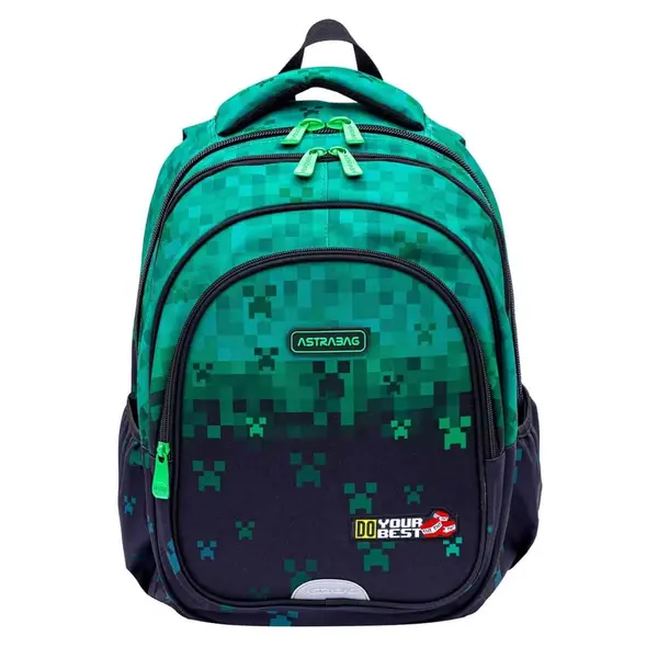 Ghiozdan cu 3 compartimente, AstraBag, Do Your Best