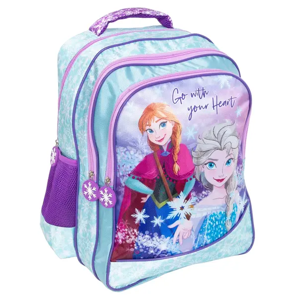 Ghiozdan cu 3 compartimente, Disney Frozen, Go with your heart