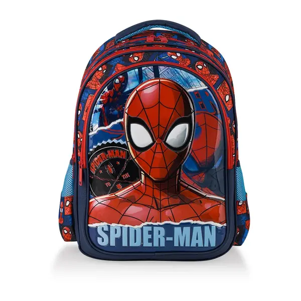 Ghiozdan cu 3 compartimente, Spiderman