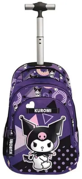 Ghiozdan cu roți Graffiti Kuromi - Popart