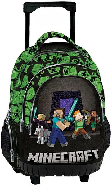 Ghiozdan cu roți Graffiti Minecraft - Squad
