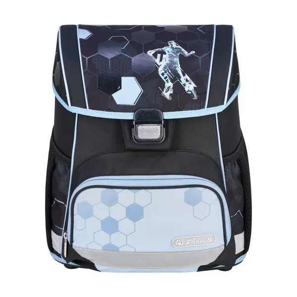 Ghiozdan echipat, 37x31x22 cm, Loop Plus, Herlitz Cyber Soccer