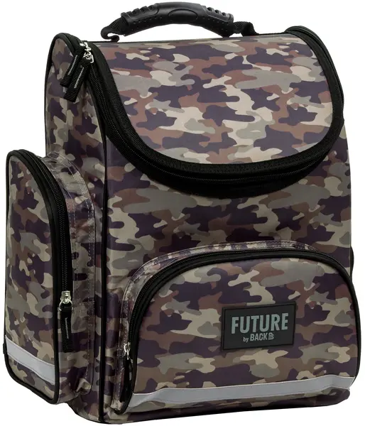 Ghiozdan ergonomic BackUp Army - cu 1 compartiment
