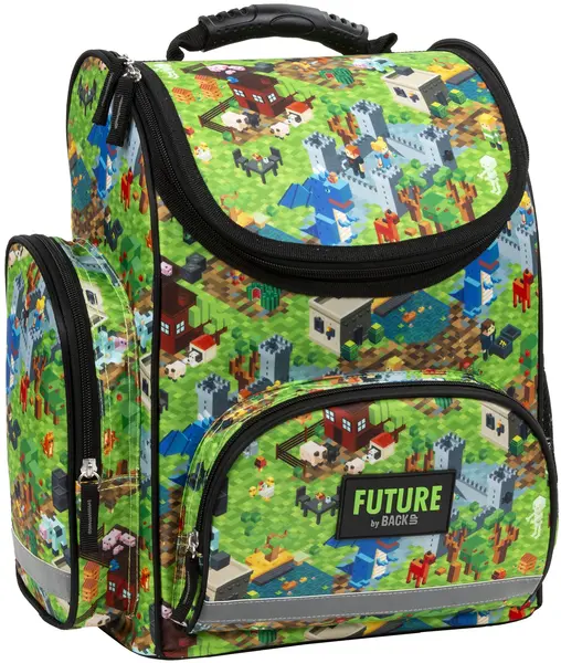 Ghiozdan ergonomic BackUp Future - Game Backpack cu 1 compartiment
