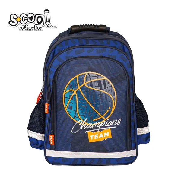Ghiozdan ergonomic, Basketball, 40.5x29x13.5 cm, S-Cool
