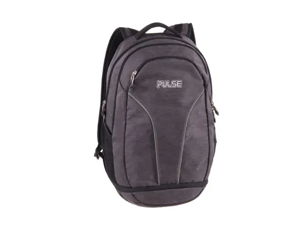 Ghiozdan ergonomic pentru scoala Pulse Olymp Gray cu 2 compartimente,50x33x24 cm