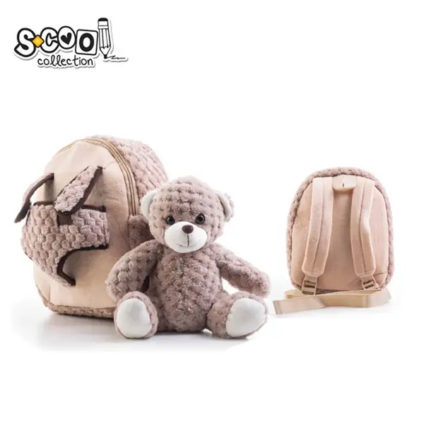 Ghiozdan gradinita, Baby Animals, Brown Bear, 23x8x28 cm, S-Cool