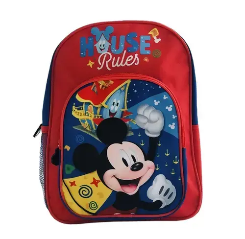 Ghiozdan gradinita Mickey 21412201_4, 2 compartimente, dimensiuni 32x25x10cm