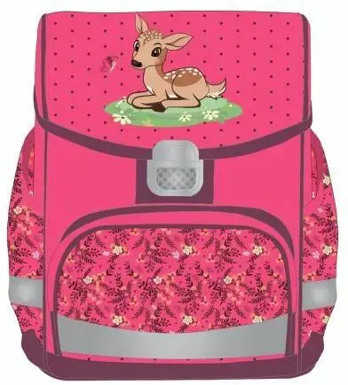 Ghiozdan Herlitz FIT model PINK WOODS, neechipat, dimensiune 35 x 26 x 17 cm