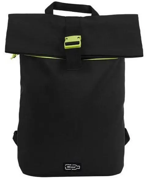 Ghiozdan I-Total RPET - Negru cu galben, 26 l