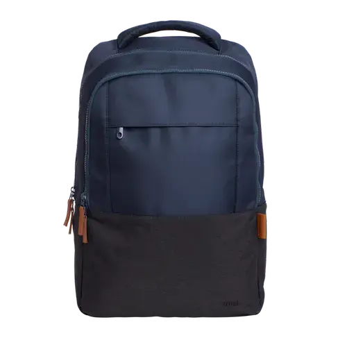 Ghiozdan laptop Trust Lisboa 16inch, material POM, RPET Polyester, RPET twill polyester, volum 23 L, Albastru