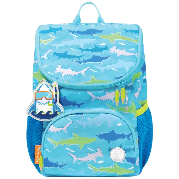 Ghiozdan Mini Little Travelers, Tiger Family, Blue Aquarium