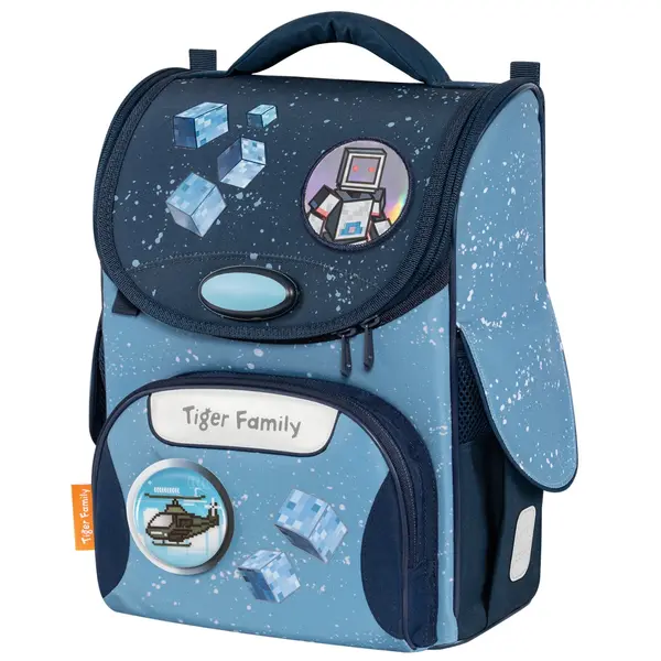 Ghiozdan Nature Quest Pro, 35x31x19cm, Block City, Go Green, Tiger Family
