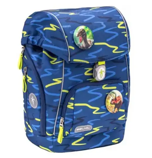 Ghiozdan neechipat Belmil Comfy, motiv Sketch Lime Green