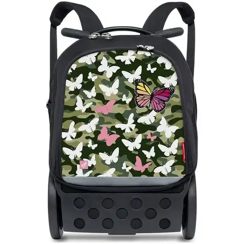 Ghiozdan Nikidom Roller Up Butterfly Camo, 46 x 20 x 29 cm