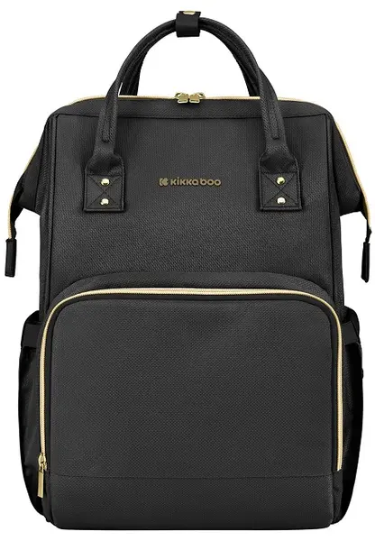 Ghiozdan pentru cărucior KikkaBoo - Siena, Black & Gold