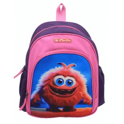 Ghiozdan pentru fete Herlitz Cool Pink Monster Ghiozdan pentru fete Herlitz Cool Pink Monster