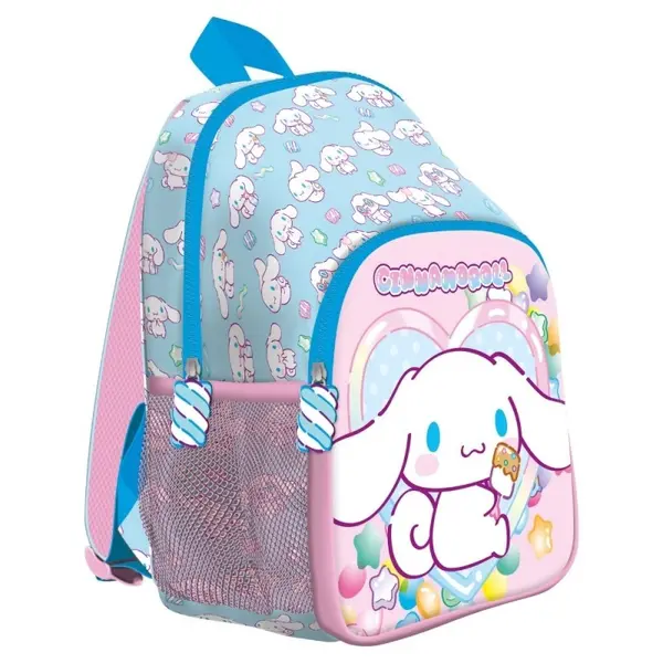 Ghiozdan pentru gradinita Cinnamoroll, cu compartiment principal si buzunar frontal, 30x23x12 cm