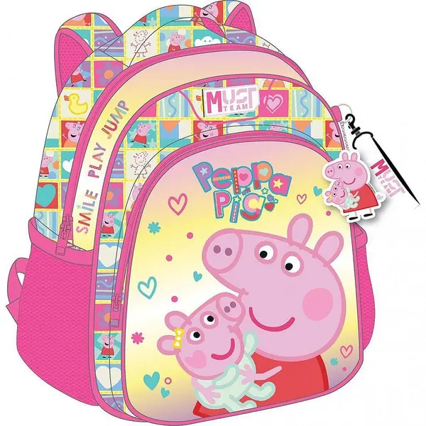 Ghiozdan pentru grădiniță Must - Peppa Pig, Smile Play Jump