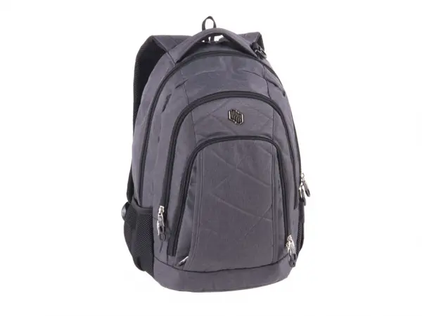 Ghiozdan pentru scoala cu 5 compartimente, model Gray Twill,43x32x20 cm