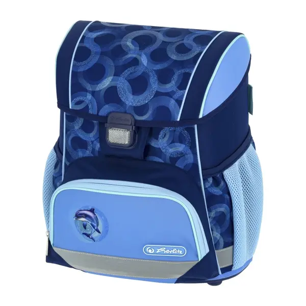 Ghiozdan scolar, 37x31x22cm, Loop Dolphin Ride, Herlitz