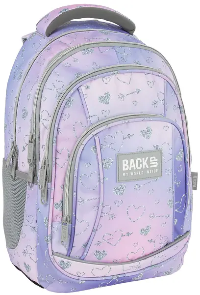 Ghiozdan școlar Back Up A - In Love, cu 3 compartimente