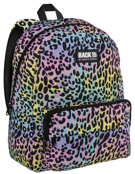 Ghiozdan școlar BackUp 8 C - Rainbow Leopard