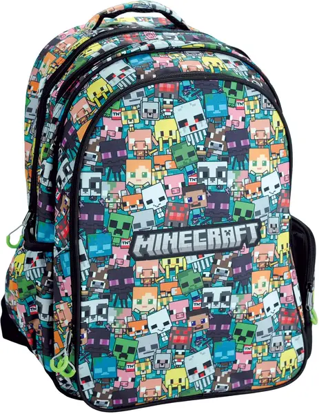 Ghiozdan școlar GIM Minecraft - Chibi, cu 2 compartimente