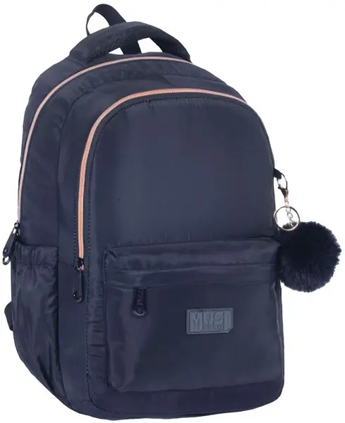 Ghiozdan școlar Must - Black, 2 compartimente